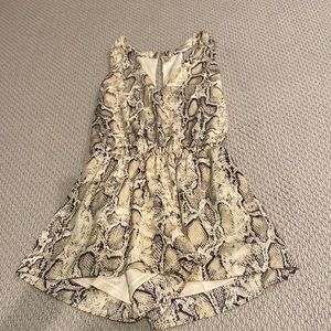 Sunset and Spring Snake Skin Romper